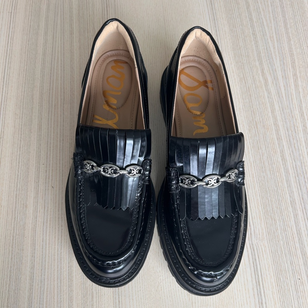 Sam Edelman Patent Leather Lug Sole Loafer